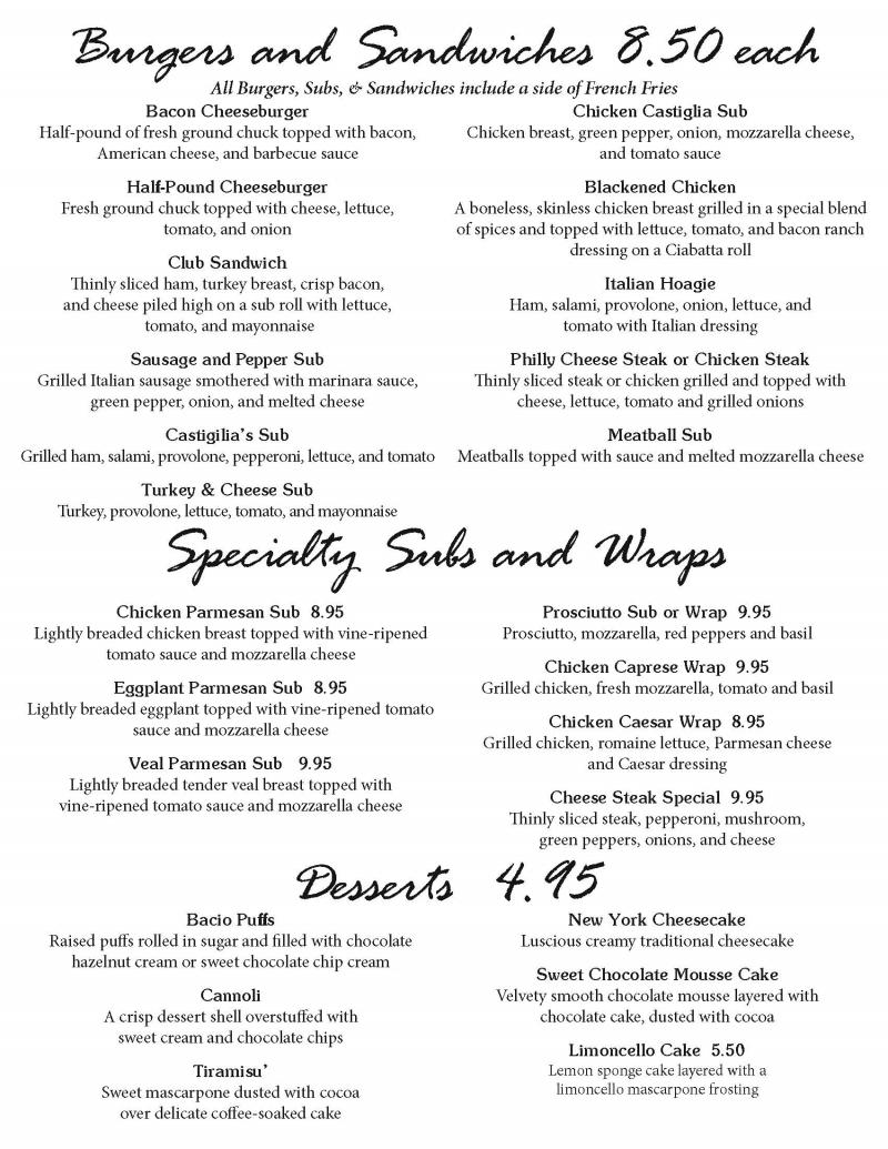 Castiglia's Italian Restaurant & Pizzeria